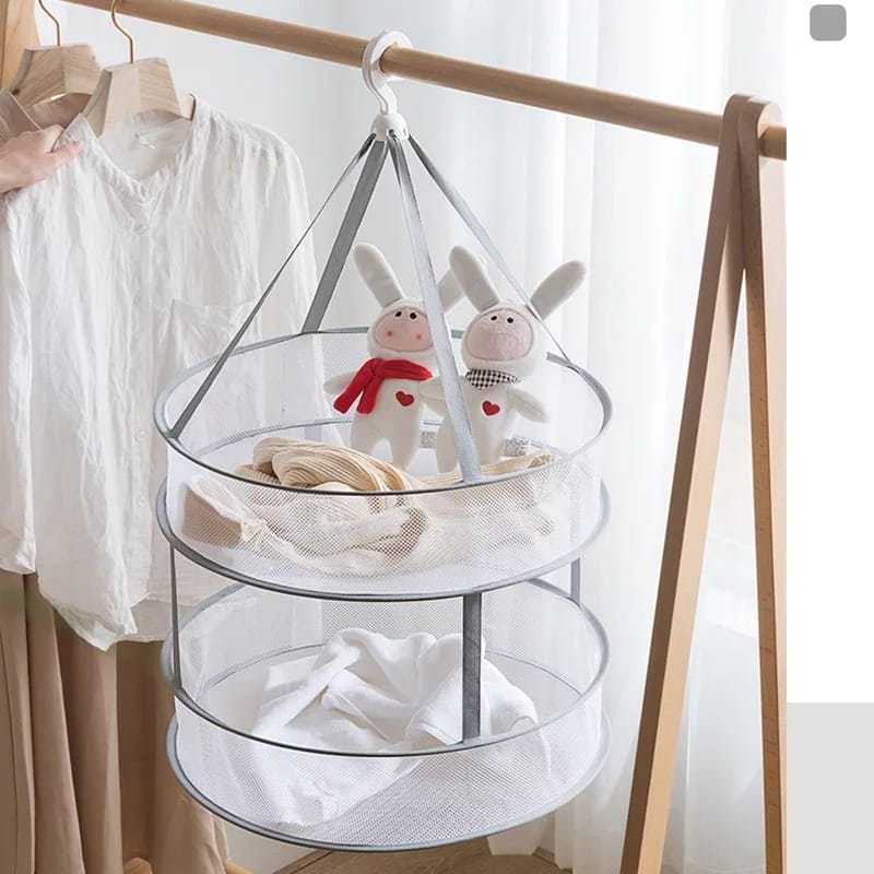 Clothes Drying Basket, Hanging Sweater Net Pocket, Thickened Anti-Deformation Cardigan Drying Rack, Double Layer Socks Drying Bag, Drawing Laundry Basket Clothes Drying Basket, Hanging Sweater Net Pocket, Thickened Anti-Deformation Cardigan Drying Rack, Double Layer Socks Drying Bag, Drawing Laundry Basket